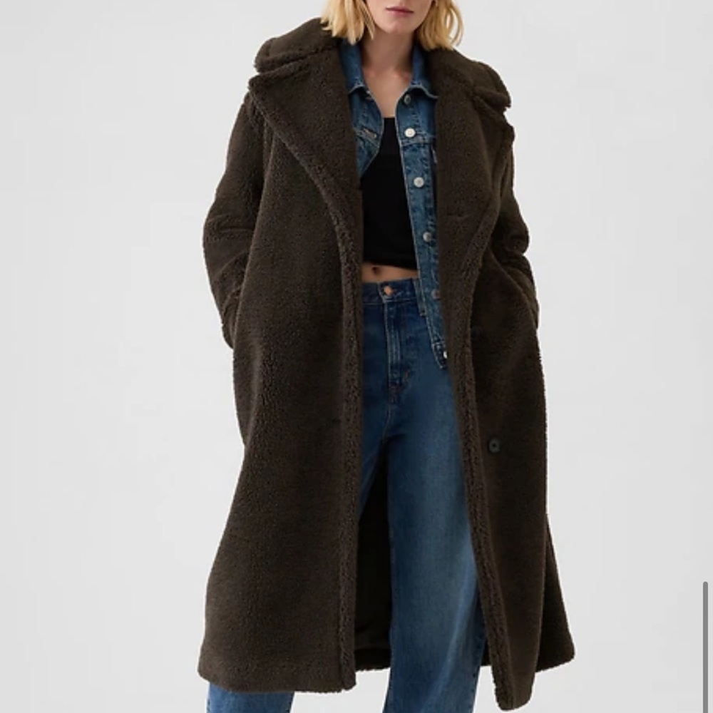 GAP Dark Brown Teddy Jacket